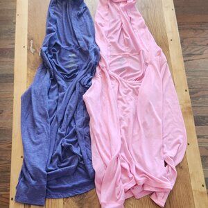 Set Hooded Athletic Tops with Thumb Holes